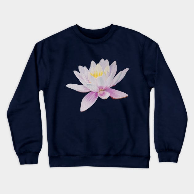 Transcend - water lily painting (no background) Crewneck Sweatshirt by EmilyBickell